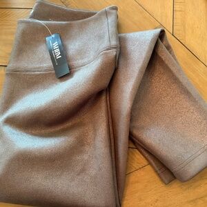 WHBM Runway Foil Suede Leggings